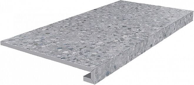 Керамическая плитка Керамин Керама Марацци Терраццо SG632600R-GCF Клееная Ступень серый 33х60