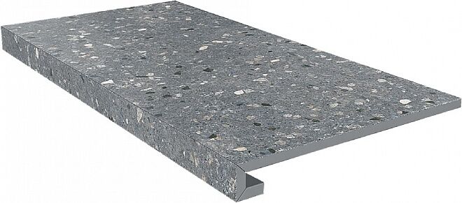 Керамическая плитка Керамин Керама Марацци Терраццо SG632800R-GCF Клееная Ступень серый темный 33х60