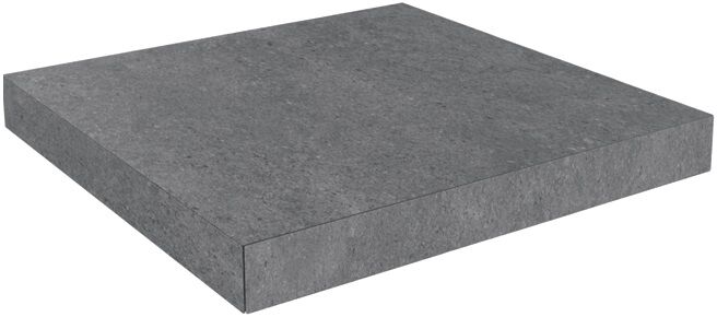 Керамическая плитка Керамин Керама Марацци Фондамента DL501100R-GCA Угловая клееная ступень пепельный 33х33