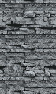 Плита огнеупорная Фаспан Серый камень Вертикаль (1200х600х8мм) #1