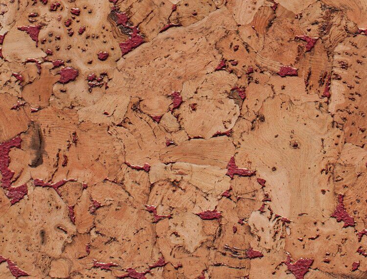 Настенная клеевая пробка Wicanders, Dekwall, Hawaii Red (600 х 300 х 3 мм) упак. 1,98м2