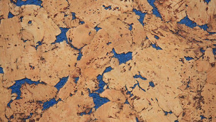 Настенная клеевая пробка Wicanders, Dekwall, Hawai Blue (600 х 300 х 3 мм) упак. 1,98м2