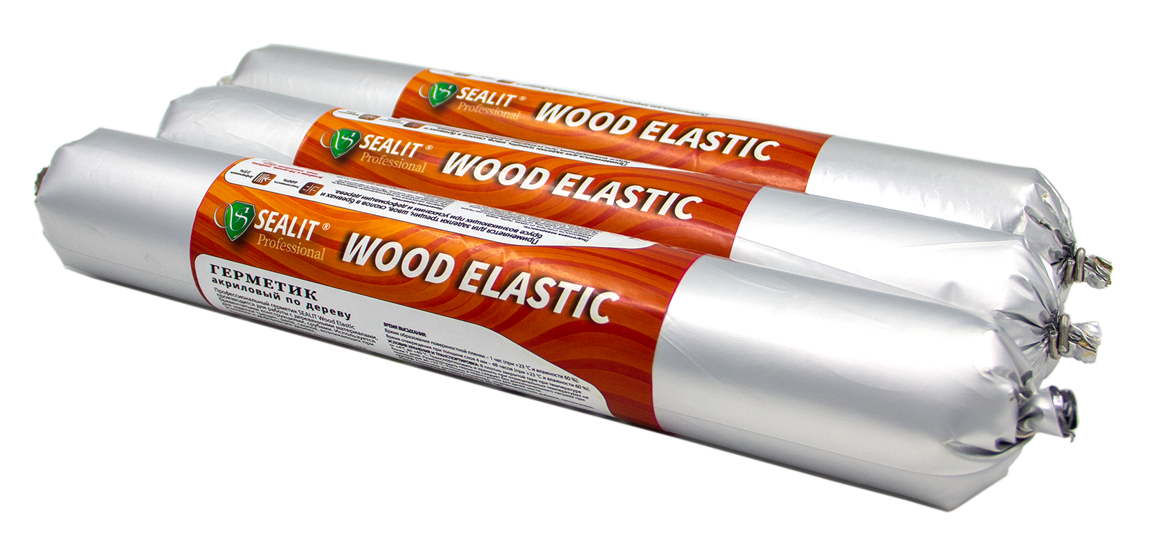 Акриловый герметик по дереву Sealit Wood Elastic 600 м, 4 цвета в наличии
