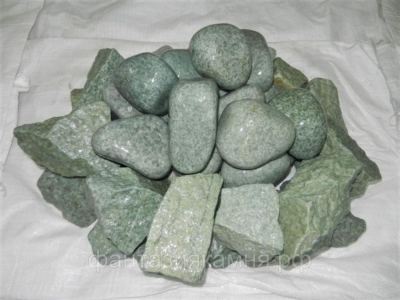 Камень банный Жадеит колотый весовой, Хакасия