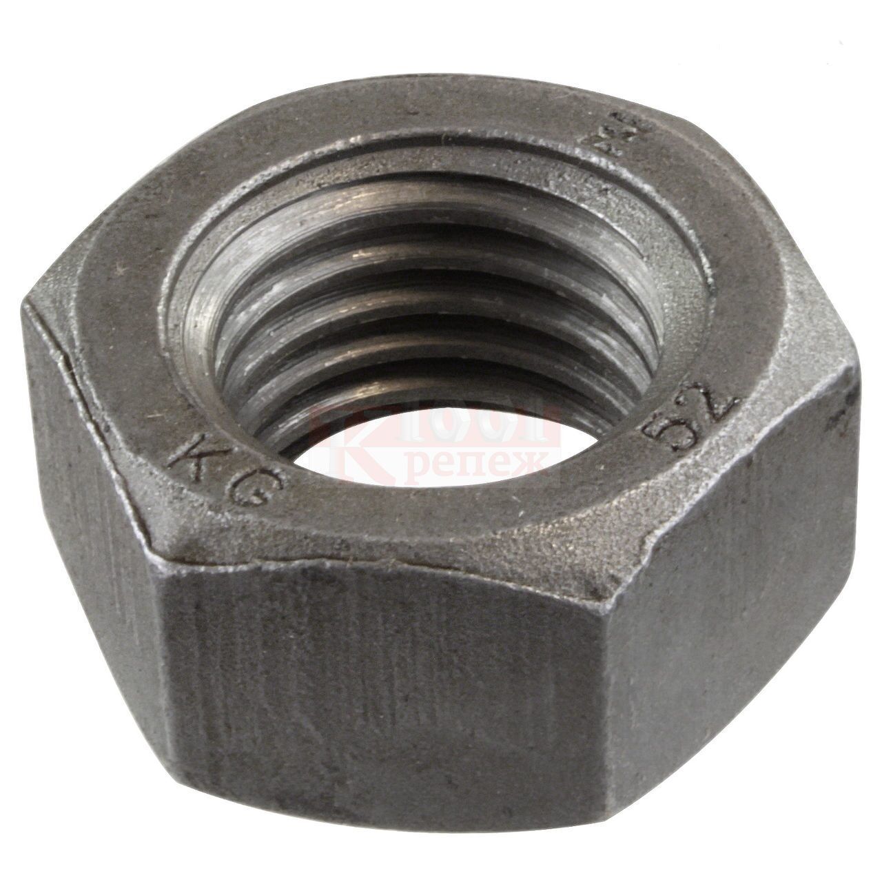DIN 934 10.0 Гайка шестигранная из стали без покрытия, M18 1001 КРЕПЕЖ