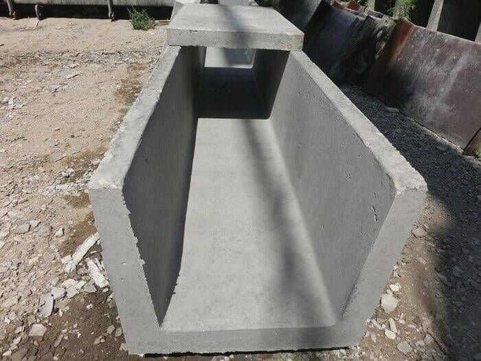 Лоток бетонный для теплотрасс Л2д-8 720х570х360 Серия 3.006.1-87 М200