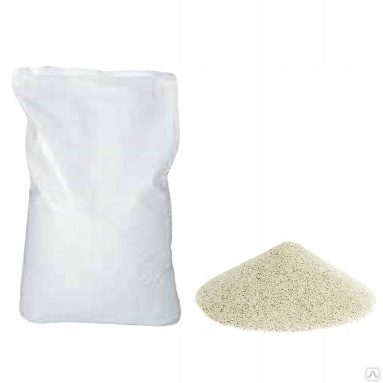 Кварцевый песок фракция 0,4-0,8 в мешках 50 кг
