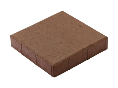 Тротуарная плитка 20х20х4 (коричневая). ГОСТ 17608-91 (В22.5; F150; W6)