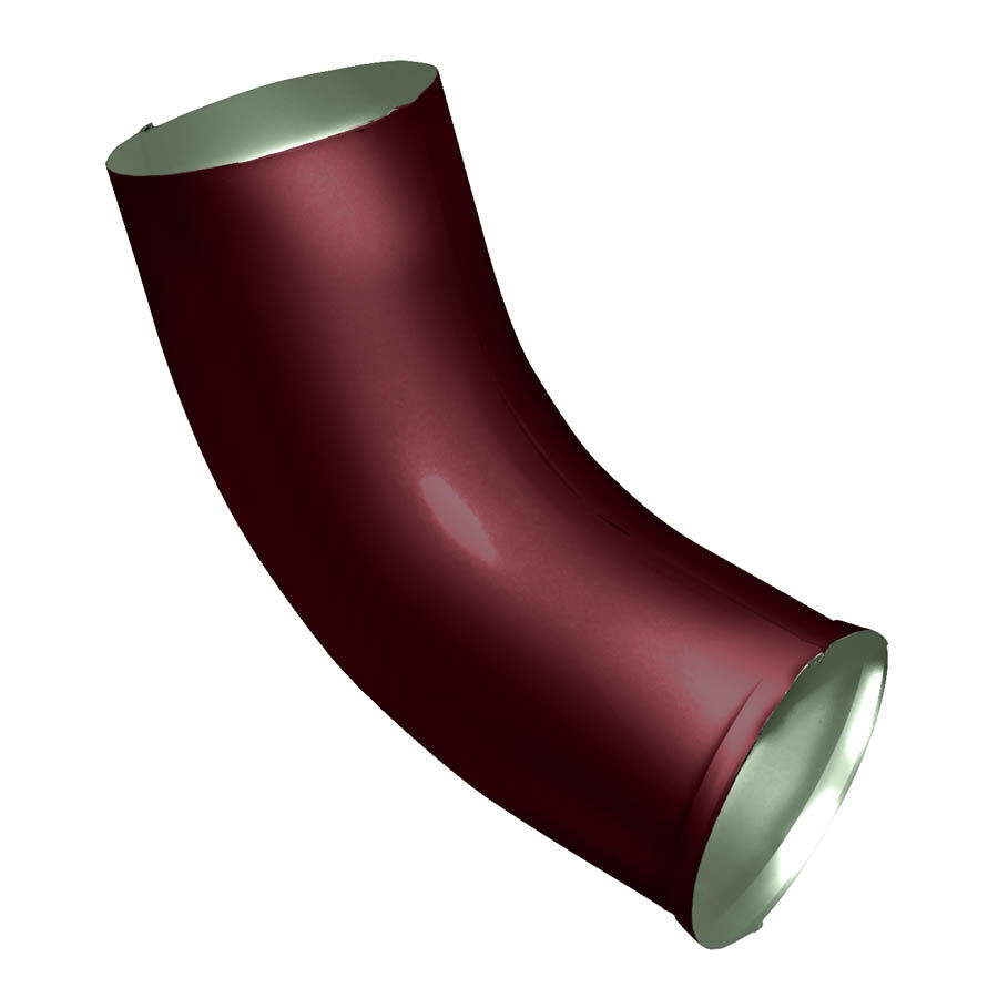 Водосточная система метал.(gl) optima колено стока d-90 мм, винно-красное (ral 3005) Грандлайн