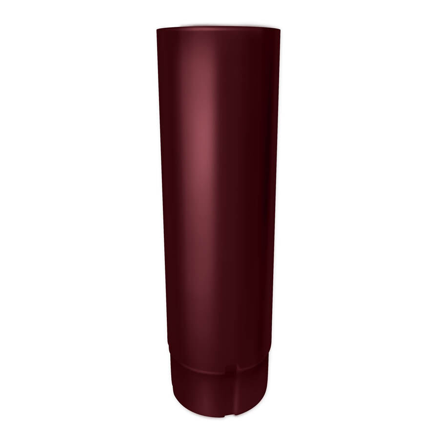 Водосточная система метал.(gl) optima труба водосточная d-90 мм, 1000 мм, винно-красная (ral 3005) Грандлайн