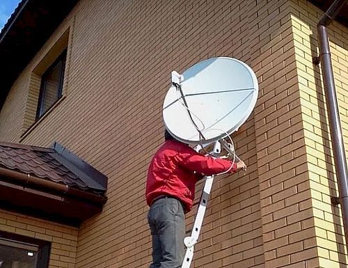 Установка эфирных и спутниковых антенн