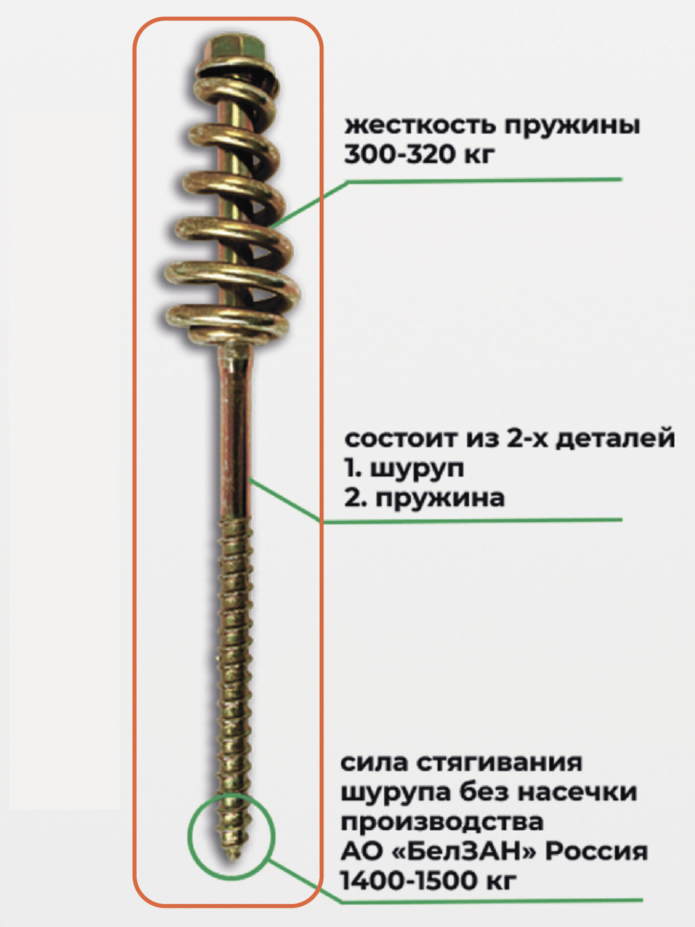 крепеж для мебельных пружин