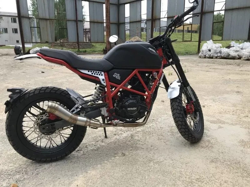Мотоцикл Минск SCR 250 Чёрно-красный + + Бонус