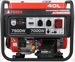 Портативный бензиновый генератор A-iPower A7500TEA #1