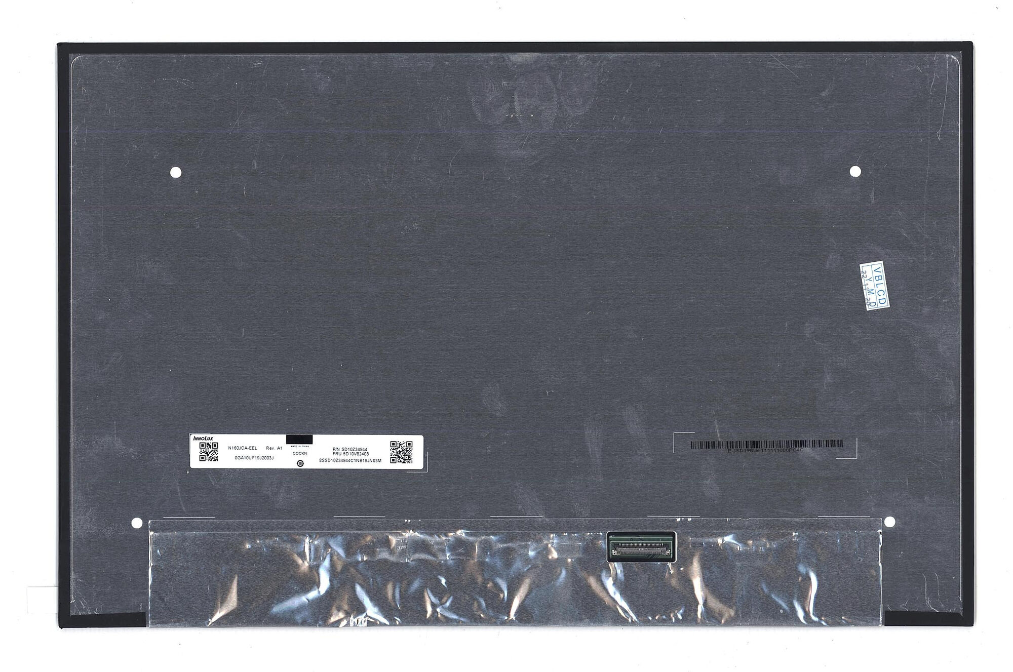 Матрица для ноутбука 16.0 1920x1200 30pin eDp Slim AAS N160JCA-EEL REV A1 Matte 60Hz