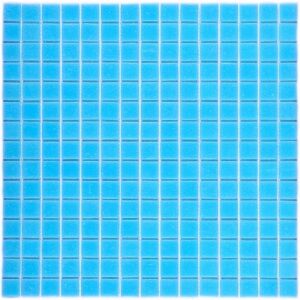 Мозаика стеклянная Bonaparte Simple Blue (полуглянцевая), 20*20*4 мм, 327*327 мм