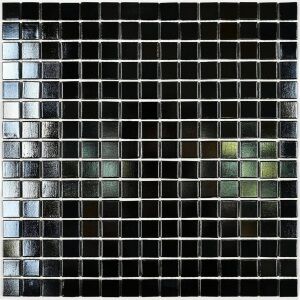 Мозаика стеклянная Bonaparte Black Light (полуглянцевая), 20*20*4 мм, 327*327 мм