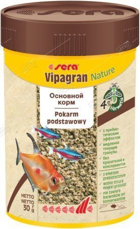 Корм для рыб Сера основной в гранулах VIPAGRAN 100 мл 30 г (S0201) S0201