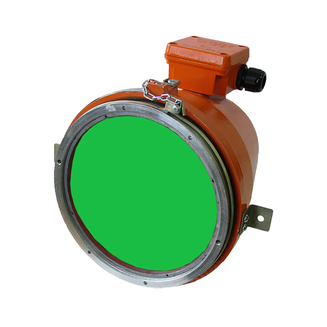 Взрывозащищённый ламповый светофор НСП43МТ-11-75 зеленый УХЛ1 INDEX Индустрия
