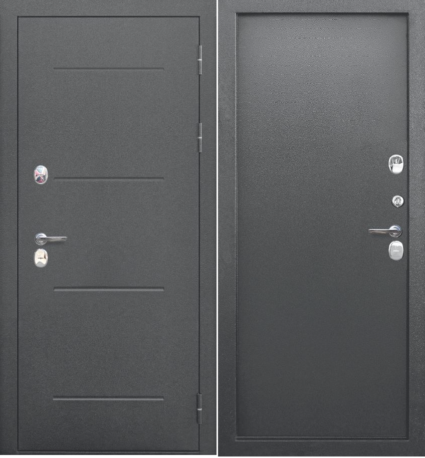 Дверь входная ISOTERMA 11 см Серебро Металл/металл