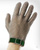 Перчатка кольчужная EUROFLEX пятипалая с зелёным ремешком, размер XS (№1). #10