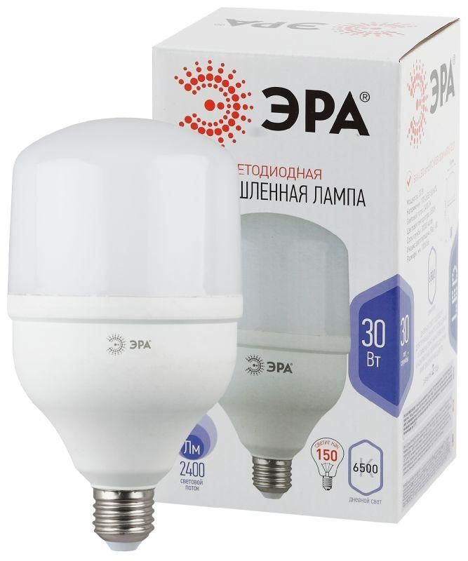 Лампа светодиодная высокомощная STD LED POWER T100-30W-6500-E27 30Вт T100 колокол 6500К холод. бел. E27 2400лм Эра Б0027