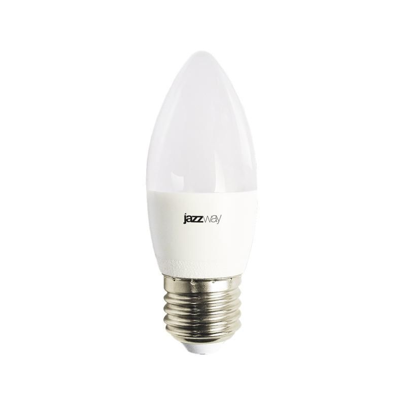Лампа светодиодная PLED-LX 8Вт C37 свеча 5000К холод. бел. E27 Pro JazzWay 5028562