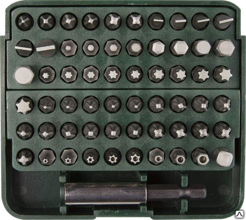 Набор бит GRAND-61 с адаптером, 26140-H61, Cr-V, 61 предмет KRAFTOOL