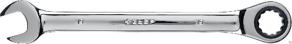 Ключ гаечный комбинированный трещоточный 19 мм, Зубр 27074-19_z01