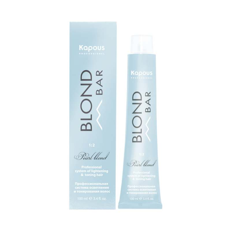 Kapous Professional Blond Bar 1023 Перламутровый золотистый, крем-краска для волос с экстрактом жемчуга, 100 мл