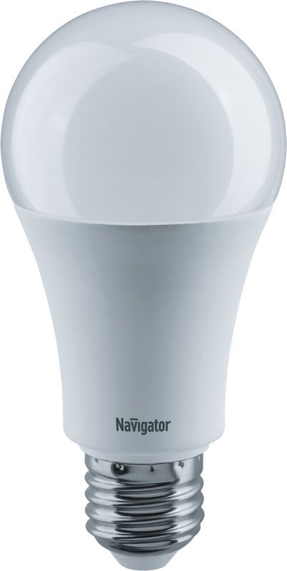 Лампа светодиодная 61 282 NLL-A70-20-230-4K-E27 20Вт грушевидная матовая 4000К нейтр. бел. E27 1600лм 176-264В Navigator