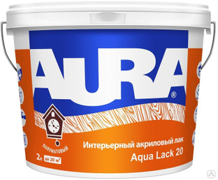 Интерьерный полуматовый акриловый лак "AURA Aqua Lack 20" 2л 
