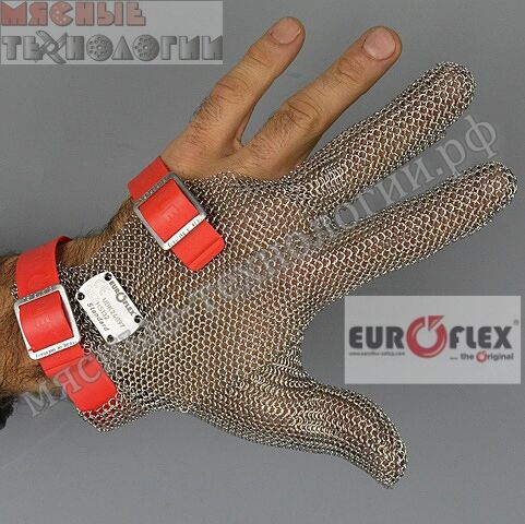 Перчатка кольчужная трёхпалая EUROFLEX