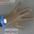 Перчатка кольчужная пятипалая с синим ремешком EUROFLEX, арт. 9590, размер L (№4). #1