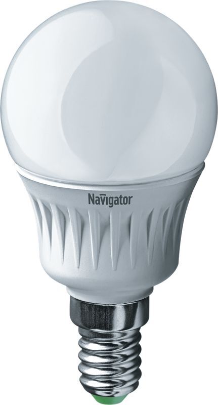 Лампа светодиодная 94 476 NLL-P-G45-5-230-2.7K-E14 5Вт шар 2700К тепл. бел. E14 330лм 176-264В Navigator 94476 NAVIGATOR