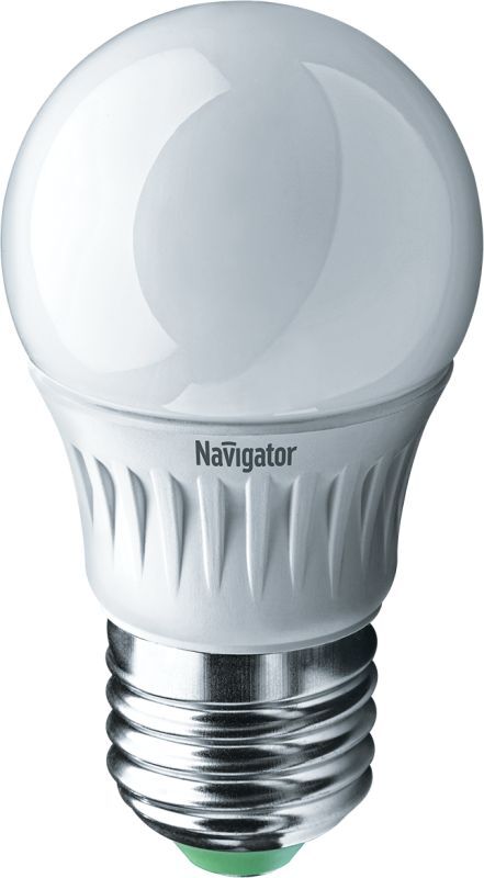 Лампа светодиодная 94 477 NLL-P-G45-5-230-2.7K-E27 5Вт шар 2700К тепл. бел. E27 330лм 176-264В Navigator 94477 NAVIGATOR