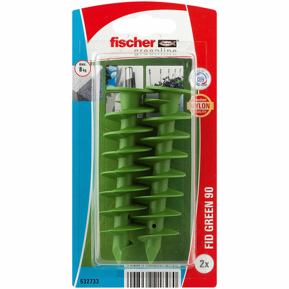 Дюбель для изоляционного материала fischer FID Green K NV экологически чистый, 25x90 мм Fischer