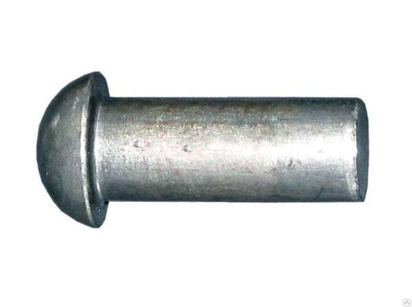 Заклепка забивная под молоток ГОСТ 10299 с полукруглой головкой сталь без покрытия, 5x18 1001 Крепеж