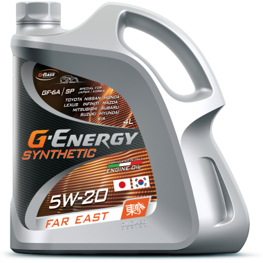 Cинтетическое Масло моторное G-Energy Synthetic Far East 5w20, API SN/CF ILSAC GF-5 бочка 205л, 175кг