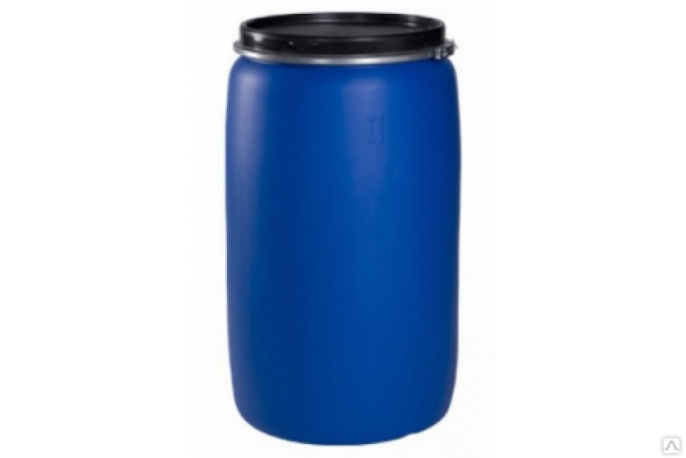 Бочка пластиковая 227 л с крышкой на обруче синяя купить за 5 190.32 руб./шт. в Перми от компании ООО "УралСтройШоп"