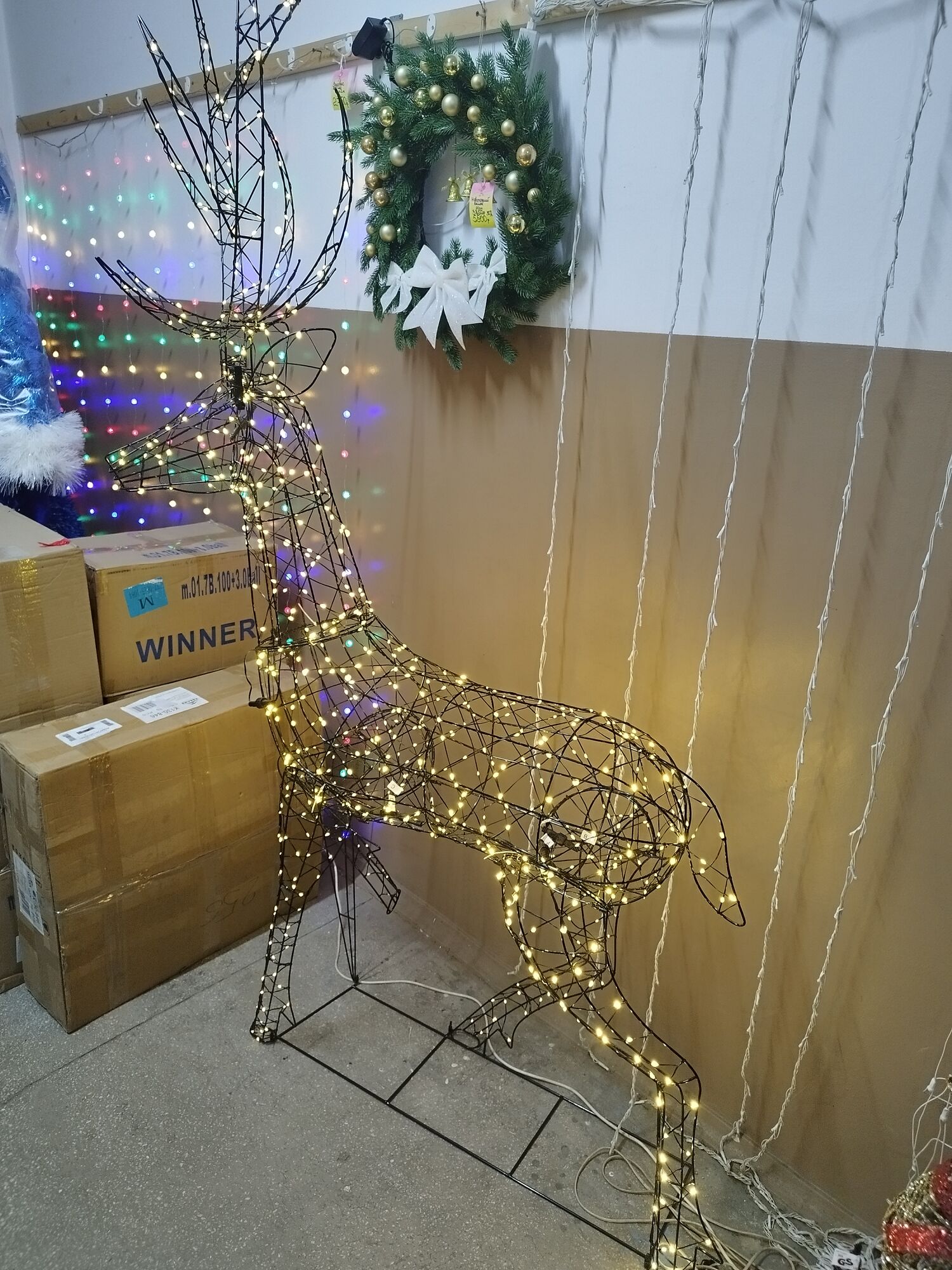 Фигура светодиодная "Олень" 200 см, 750 LED